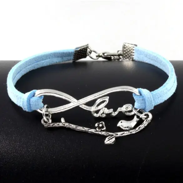 1pc infinity handmade bracelet Vintage Animals Antique Silver rope hotsell Charms Infinity Bangles Leather Bracelet 6389-6392 | Украшения и