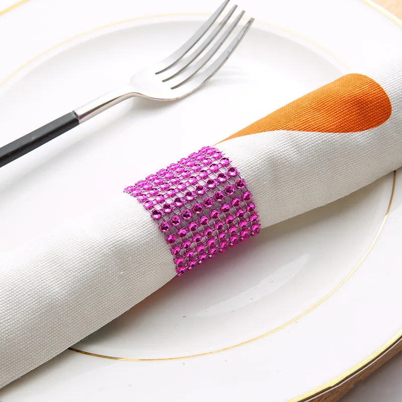 10 шт./лот кольца для салфеток пряжки стульев многоцветные свадебные украшения