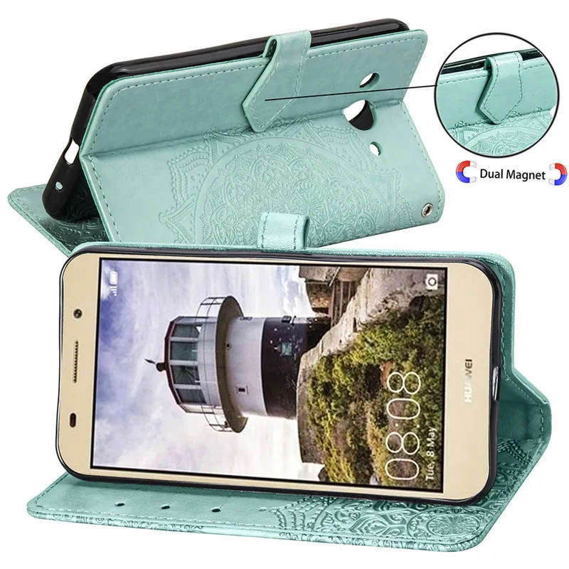 Для huawei Y3 чехол Роскошный кожаный флип-чехол для телефона для huawei Y3 CRO-L22 CRO-L02 CRO-L03 книга Стиль Стенд Кожаный чехол Чехол