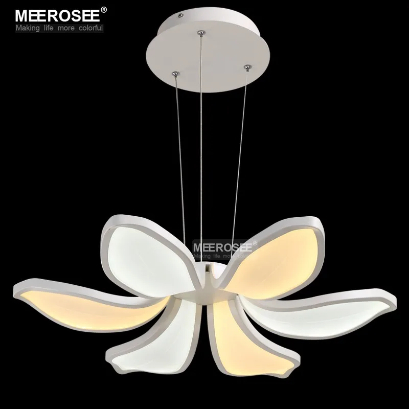 New Design LED Chandelier Light Flower Shape Acrylic Lamp For Living Room Dining Modern lamparas de techo | Лампы и освещение