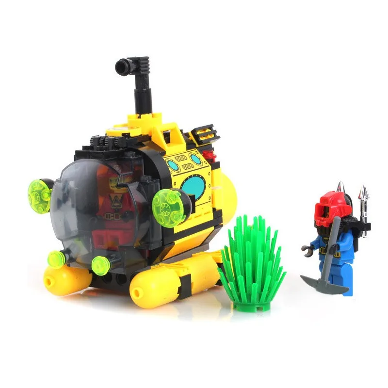 Модели строительные игрушки совместимые с Legoings 122 шт. блоки подводных лодок хобби