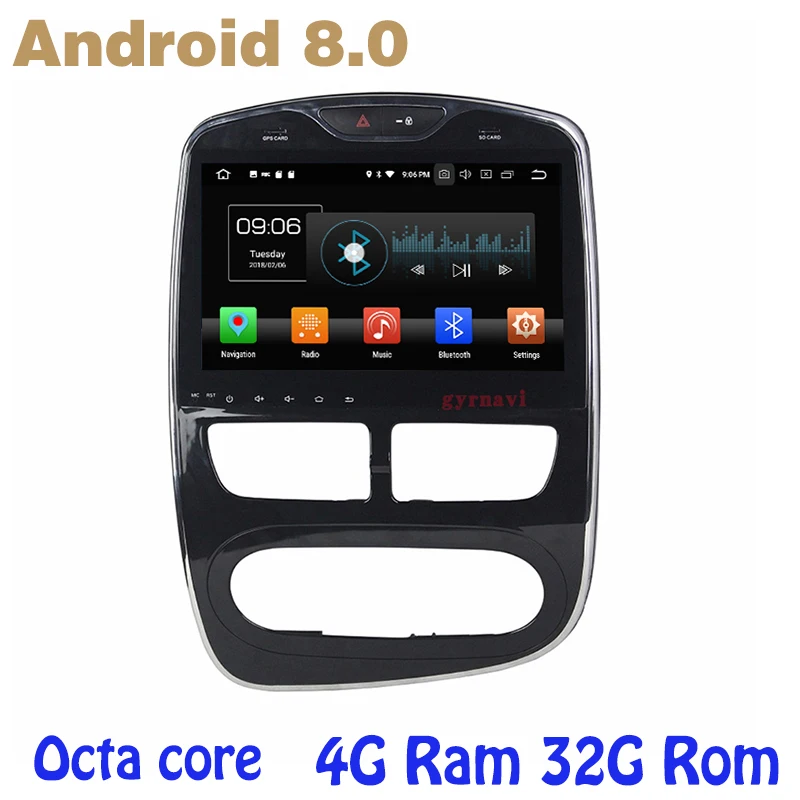 Octa core PX5 Android 8 0 Автомобиль Радио DVD gps для Renault Clio с 4G Оперативная память 32G