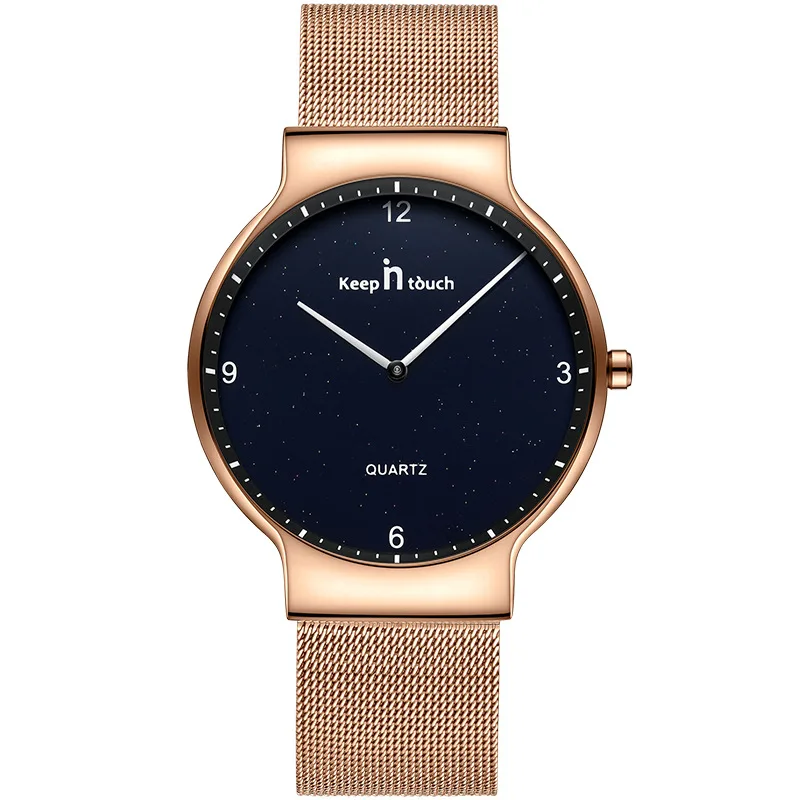 KEEP IN TOUCH Ultra Thin Steel Mesh Belt Quartz Watch Fashion Casual Women Dress Ladies Wristwatches Relogio Feminino | Наручные часы