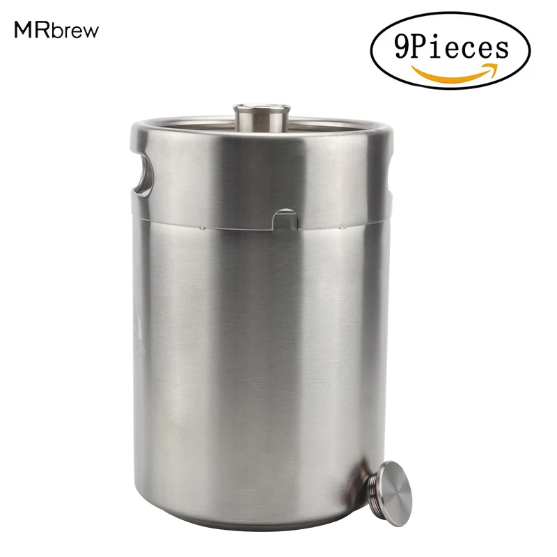 9 шт. бочки для пива из нержавеющей стали 5 л 169 унции|growler 5l|beer growlerbeer keg |