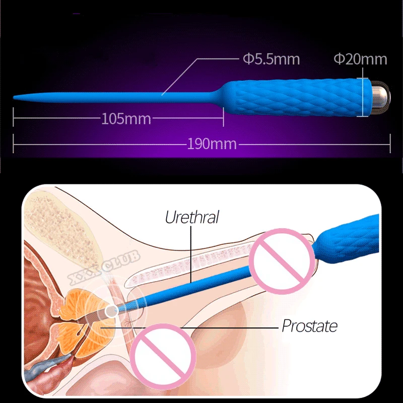 Силиконовый уретральный вставной вибратор стимулятор для пениса мужчин мужской