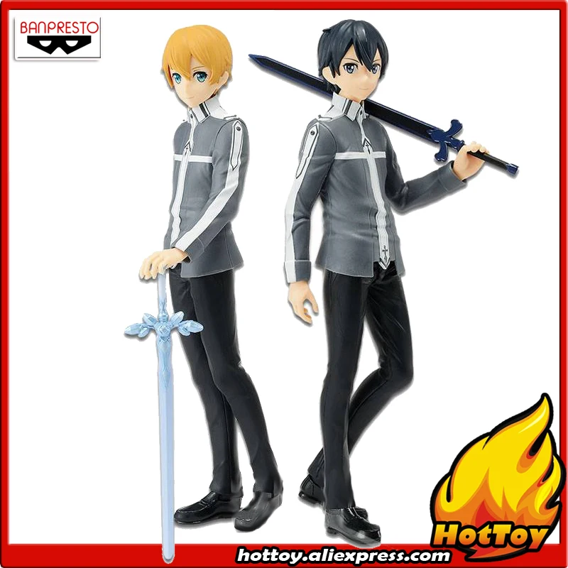 100% оригинальная Коллекционная Фигурка Banpresto EXQ SAO Kirito & Eugeo из искусства меча