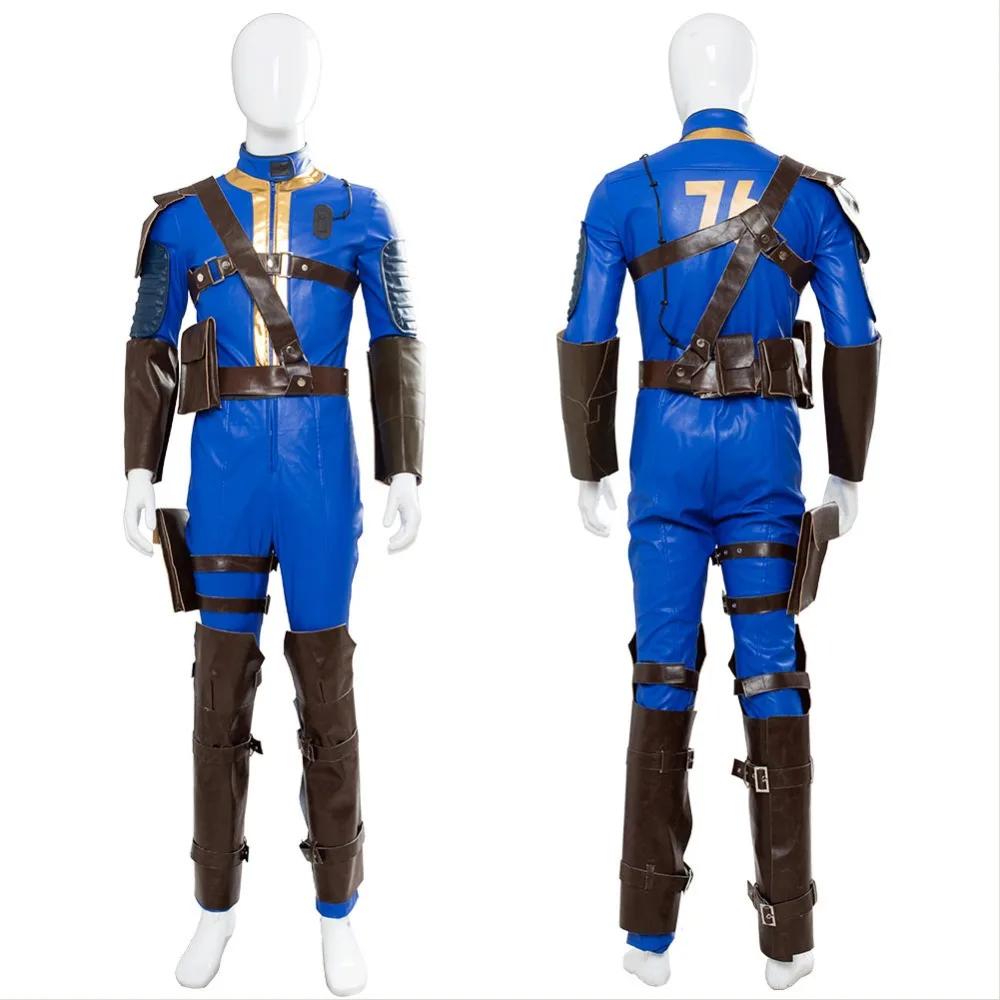 COSPLAY COSTUME Fallout 4 Fallout 76 Vault 76 Jumpsuit Cosplay Costume Suit Uniform Outfit Halloween Carnival Costumes Custom