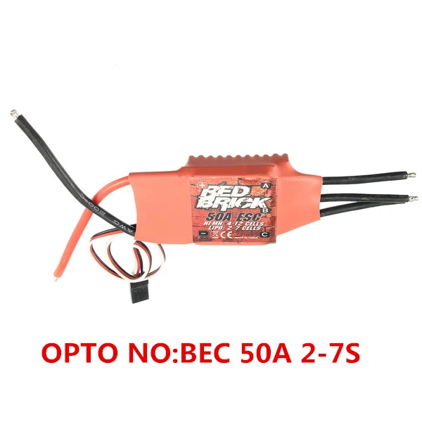 Красный кирпич 10A/50A/60A/70A/100A/125A/200A ESC бесщеточный ESC BEC/UBEC/OPTO/NO BEC для RC Дрон Квадрокоптер запасные части Аксессуары