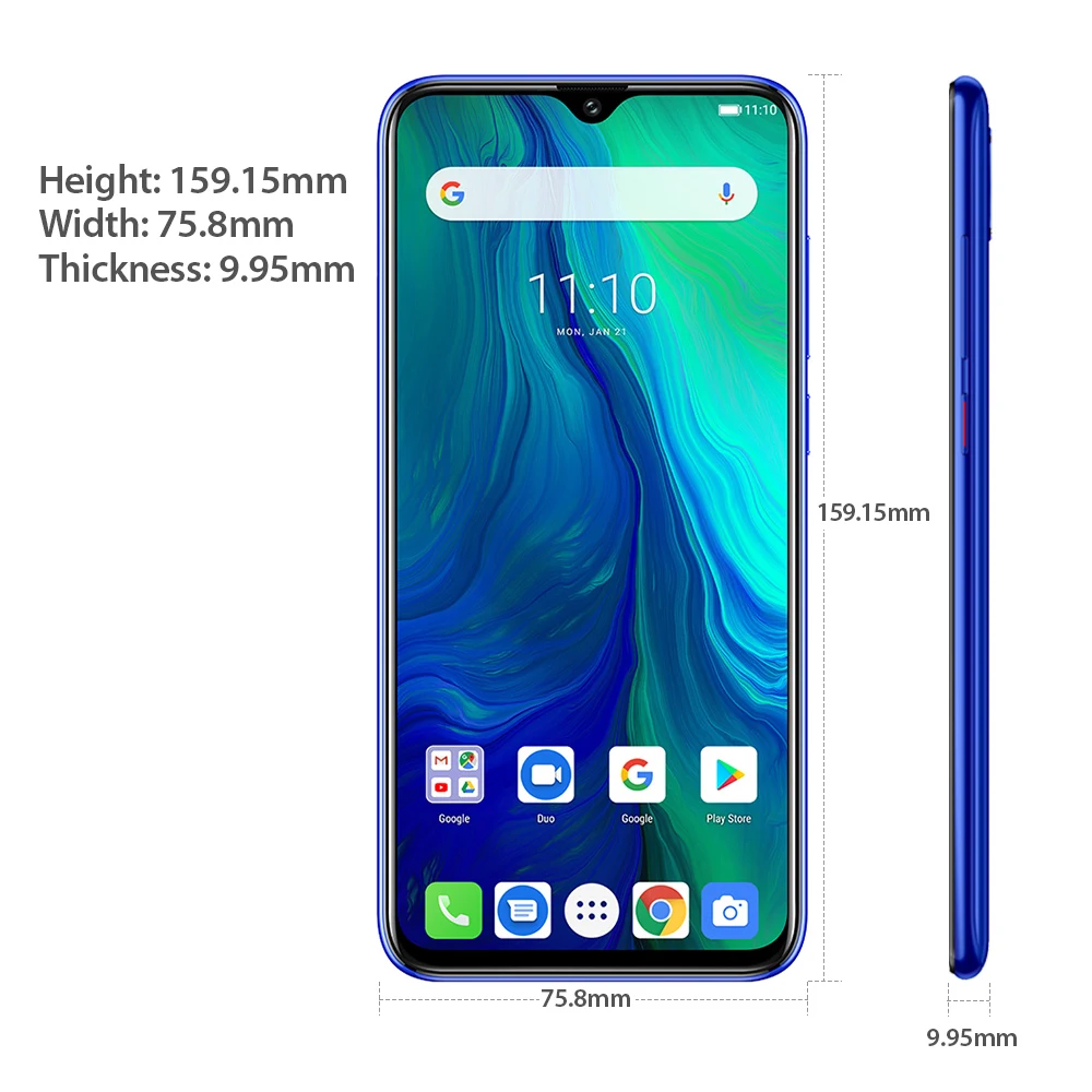 Мобильный телефон Ulefone power 6 4G LTE Android 9 0 восьмиядерный смартфон MTK6765V с функцией