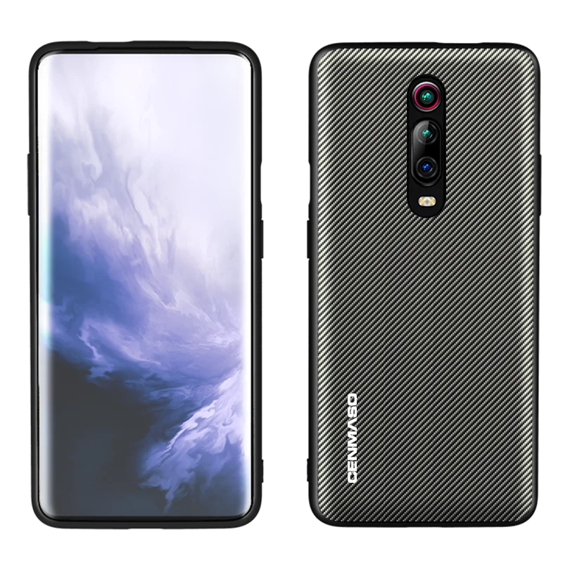 Чехол из углеродного волокна для Xiao mi Red mi K20 Pro, защитный чехол из искусственной кожи для Xiaomi mi 9T Pro для Red mi K20, чехол Funda - Цвет: Золотой