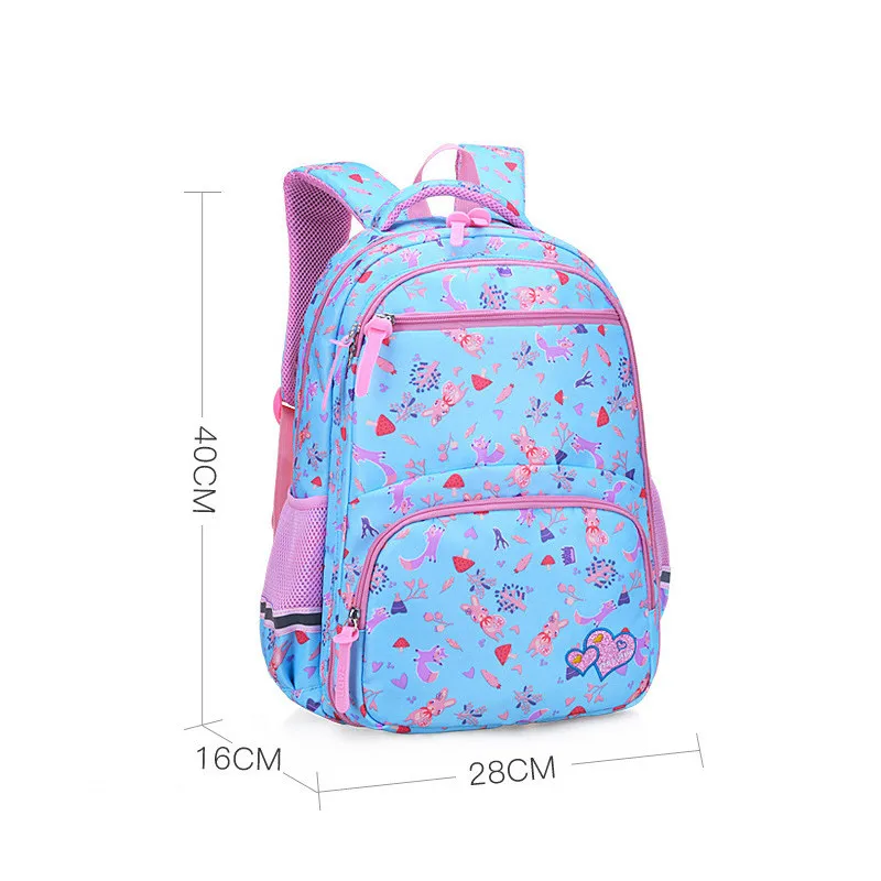 sky blue small Новые школьные рюкзаки для девочек-подростков 1-6 лет, 2 размера, Большой Вместительный рюкзак для путешествий, детские школьные сумки - Цвет: sky blue small