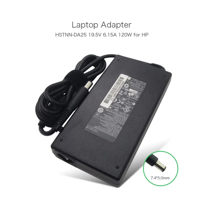 Новый адаптер питания Gneuine 19 5 в 120 А 7 4 Вт 0 * HSTNN-DA25 мм для HP ADP-120MH 644699 B 645156-003 -001