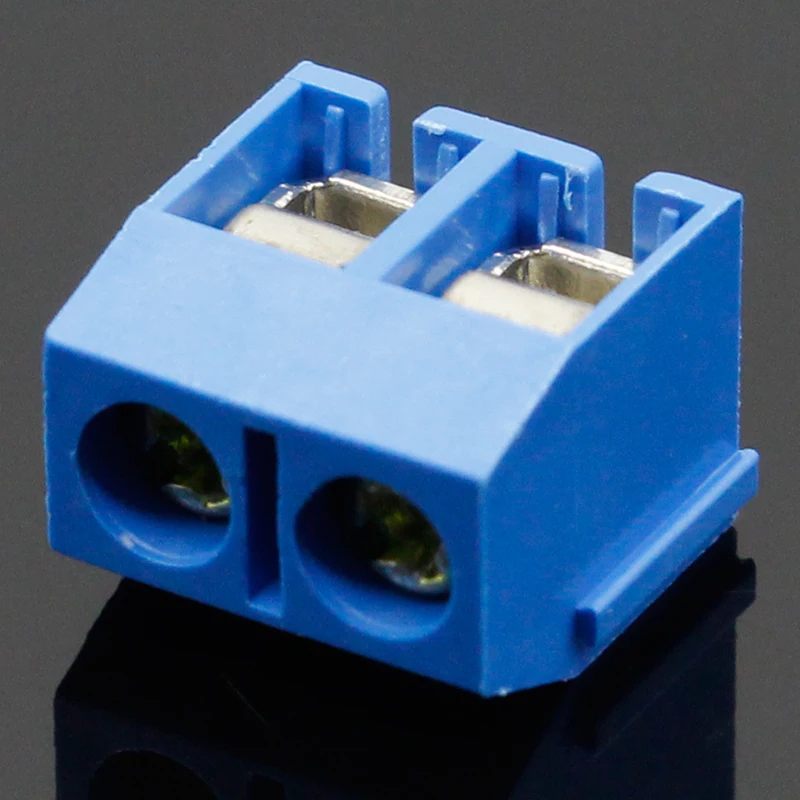 20 шт./лот Φ KF301 винт 2Pin 5 0 мм прямой контакт PCB винтовая Клеммная колодка