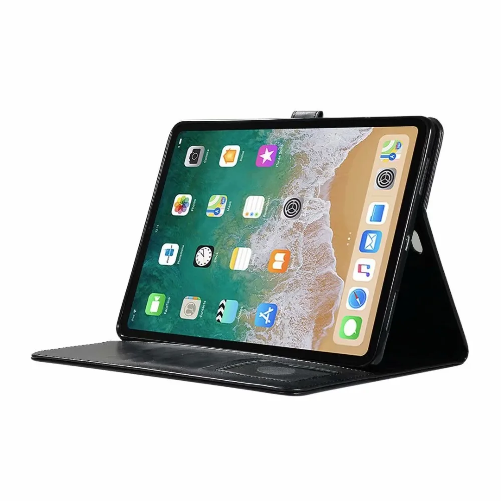Чехол для iPad Pro 11 премиум класса из искусственной кожи бизнес-Чехол-книжка с подставкой Карманный автоматический смарт-чехол для нового iPad Pro 11 чехол