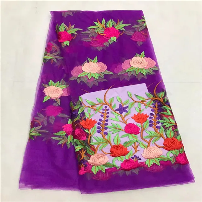 Черный тюль Кружево Ткань Высокое качество Африканский французский 2017 чистая в