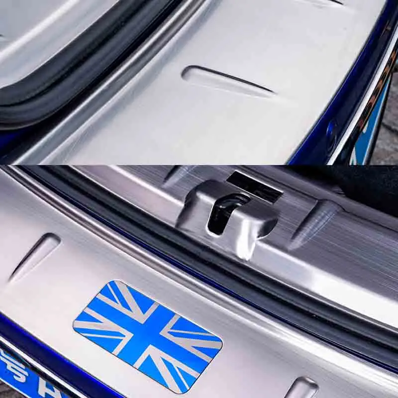 

Car Accessories Union Jack carbon fiber Rear Tail Trunk Lid Molding Trim Decoration Cover Trim For Mini Cooper R60 Countryman