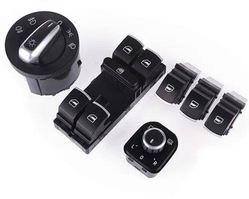 Быстрая доставка хромированный головной светильник переключатель окна зеркала