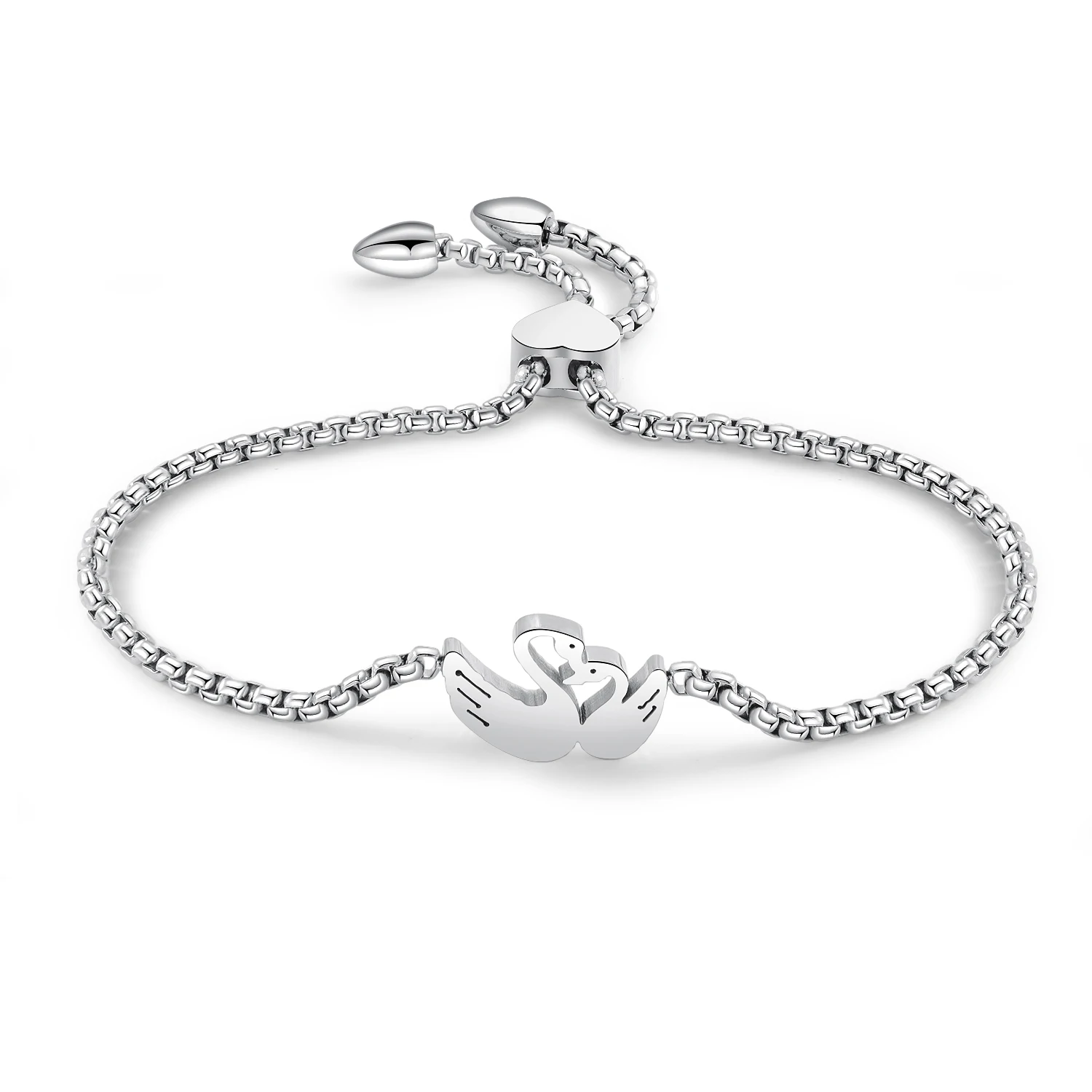 Регулируемый Лебедь элегантный браслеты и Браслеты для Для женщин прекрасного