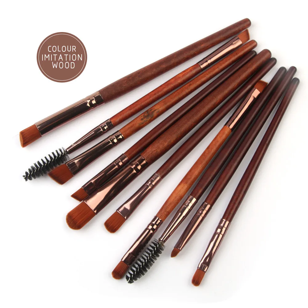 MAANGE 10PCS High-grade Synthetic Fibers Makeup Brushes Blusher Eye Shadow Brush Set Kit pincel maquiagem Make Up | Макияж