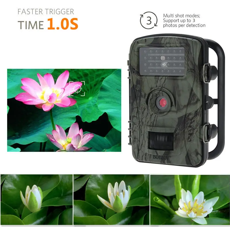 Boblov RD1003 2.4 &quotЖК-дисплей Мониторы 720 P Инфракрасный Скаутинг Охота Trail безопасности