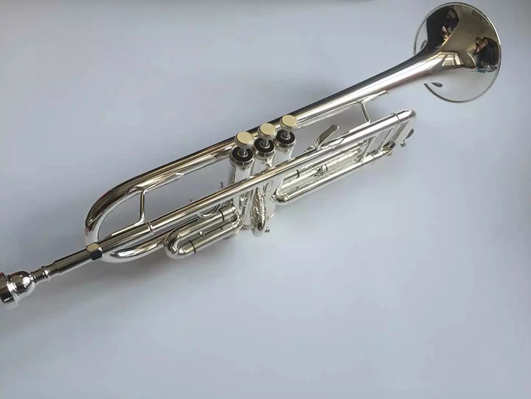 Настоящий Американский Bach B плоская труба музыкальный инструмент LR-197GS один динамик для начинающих