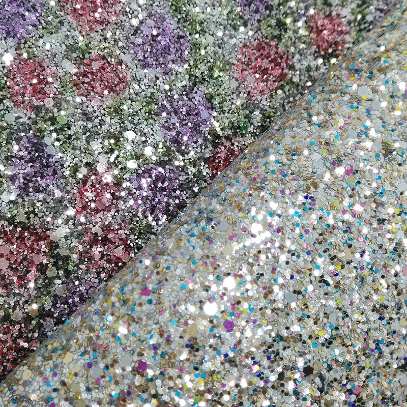 1PCS A4 SIZE 21X29cm Alisa Glitter Vinyl For Bows Chunky Leather Faux Sheets Plaids for DIY B03E | Дом и сад