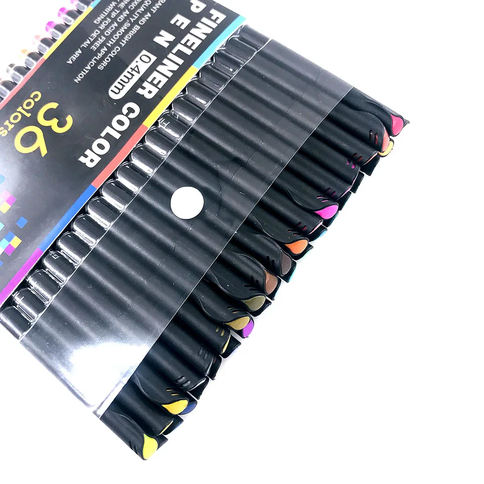 36 Color/set Drawing Painting Watercolor Brush Pen Dual Tip FineLiner Art Marker Pens Stationery School Art Supplies