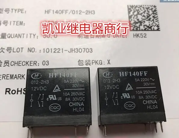 

Реле HF140FF 012-2H3 HF140FF-012-2H3 12VDC DC12V DIP6 10 шт./лот