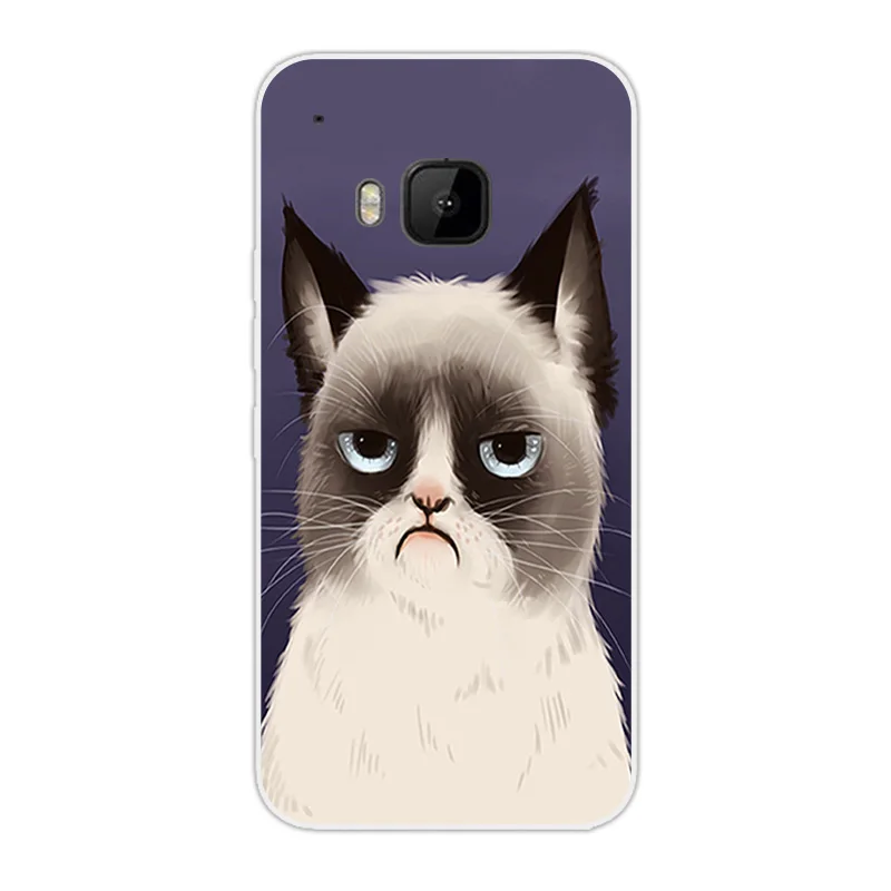Протектор чехол для HTC One M9 Coque 5." DIF Cat Дизайн силиконовый чехол для Fundas HTC One M9 крышка кремния Вернуться Телефонные чехлы