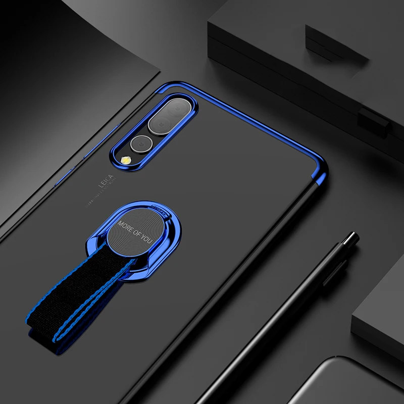 Покрытием чехлы для Huawei P20 случае Pro Чехол прозрачный мягкий съемный Weave