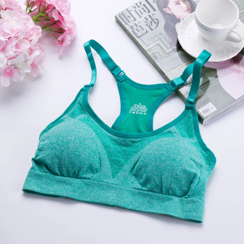 Бюстгальтер пуш ап бюстгальтер для фитнеса женщин сексуальный спортивный
