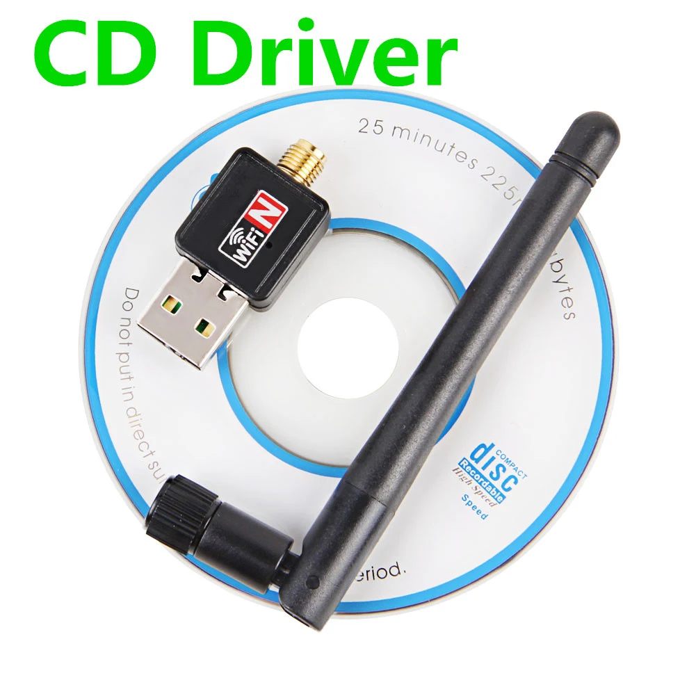 USB Wifi адаптер 150 Мбит/с Antena Wi-Fi USB адаптер MT7601 Wi-Fi Dongle Беспроводная сетевая карта Wi-Fi файл приемник Wifi LAN Ethernet - Цвет: CD Driver