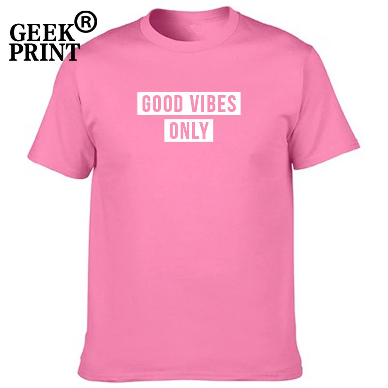Женские топы с надписью GOOD VIBES ONLY Забавные футболки принтом подарок позитивная