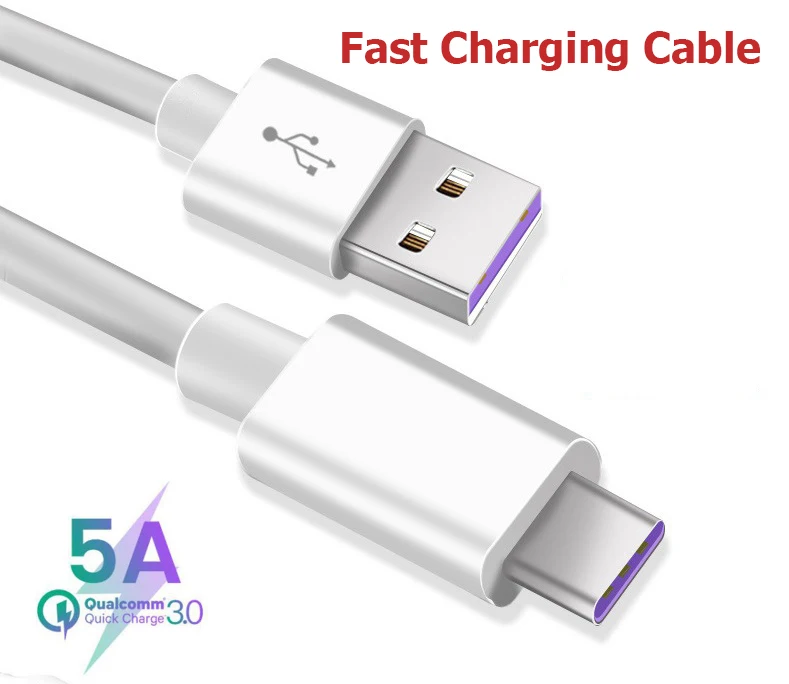 Двойное автомобильное зарядное устройство USB для huawei P30 mate 20 Pro P20 Quick Charge 3,0 type C кабель для Xiaomi mi 9 8 Red mi Note 7 5A USB C кабель