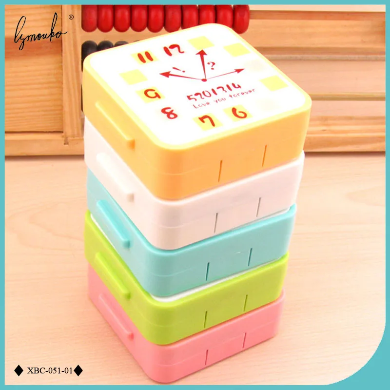 Lymouko новый дизайн милый будильник форма портативный с зеркалом коробка для