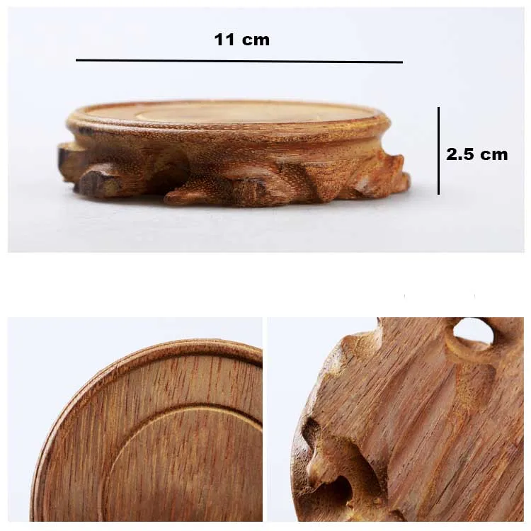 2 шт. деревянный коврик для чайной чашки подставка деревянная чайного горшка