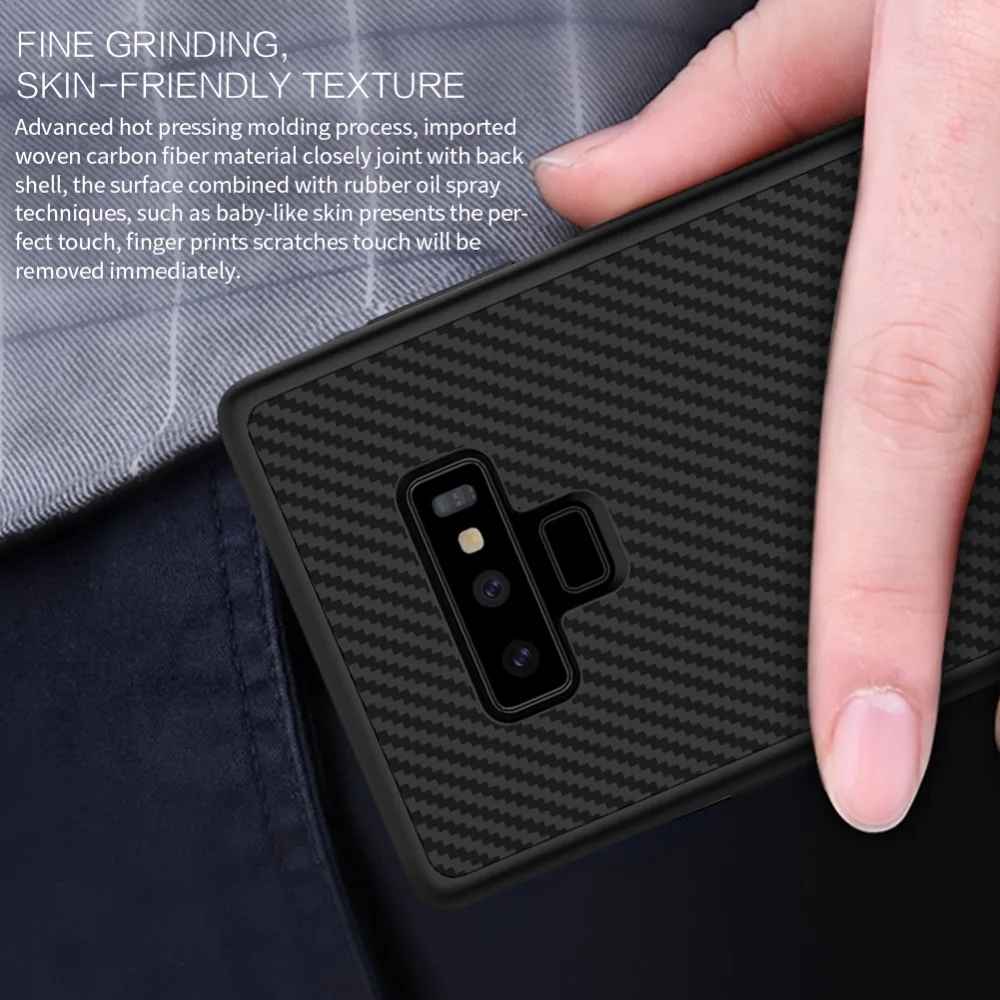 Чехол NILLKIN из синтетического волокна для Samsung Galaxy Note 9 роскошный тонкий