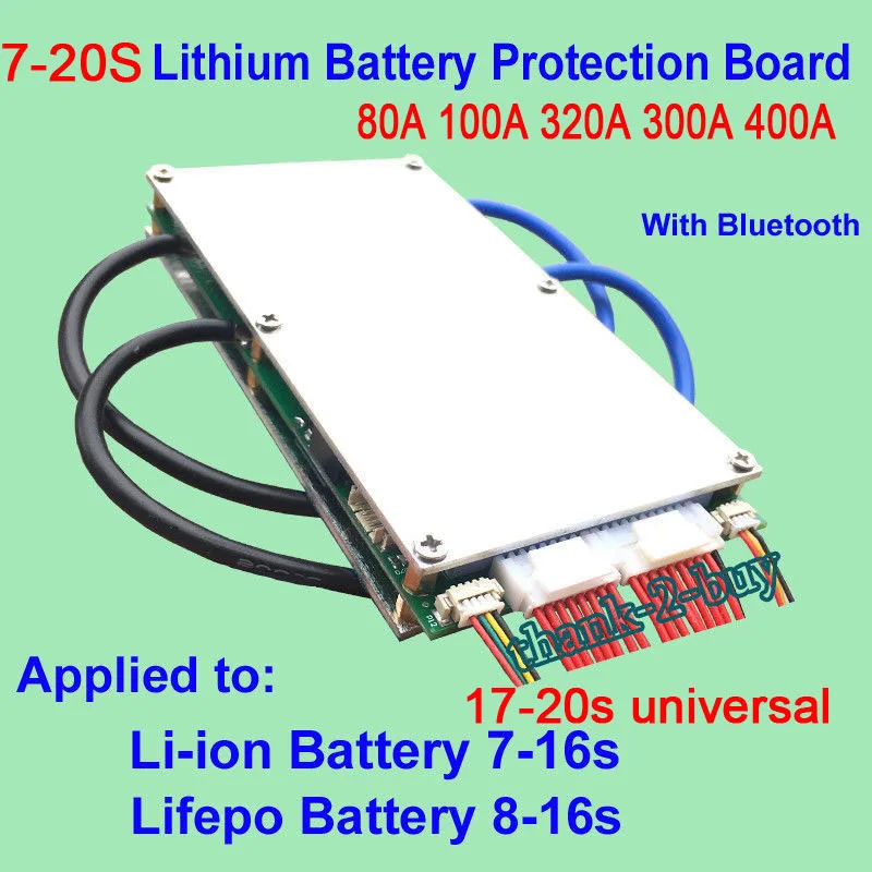 Защитная Плата Smart Bluetooth для литий ионного аккумулятора Lipo LTO от 7S до 20S плата BMS 400A