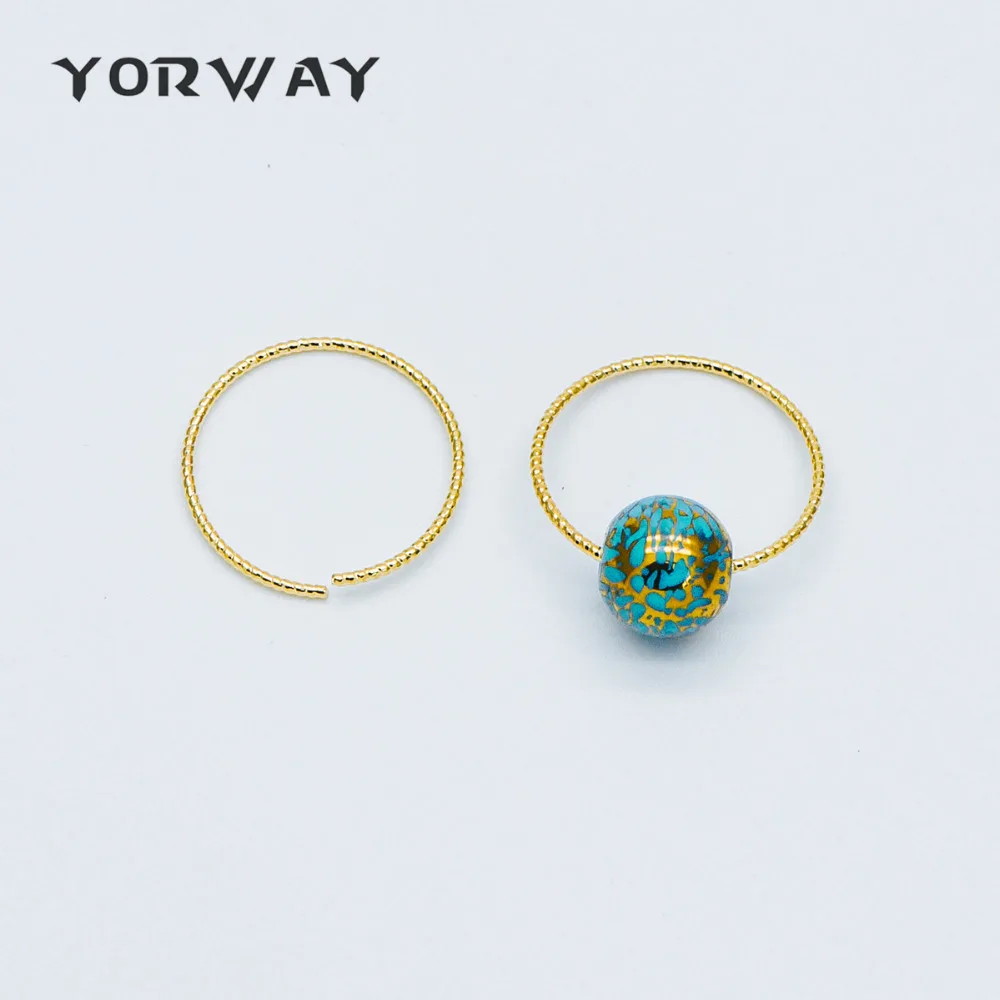 

20pcs/lot Gold Round Link Charm Connectors 20mm, Real Gold plated Brass Open Ring Loops, Geometric Hoop Circle Pendants (GB-388)