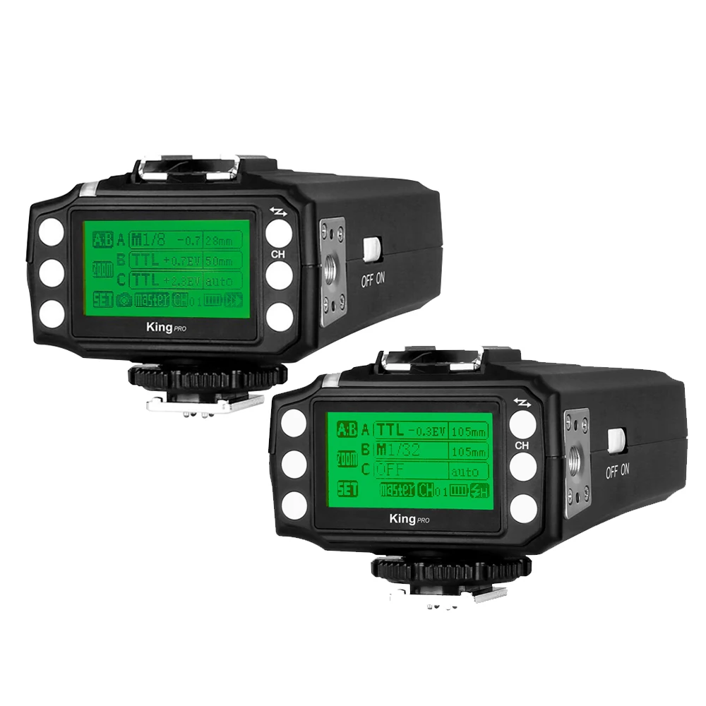 Pixel King pro kit TTL 2 4G беспроводной триггерный передатчик вспышки и приемник для Canon Nikon