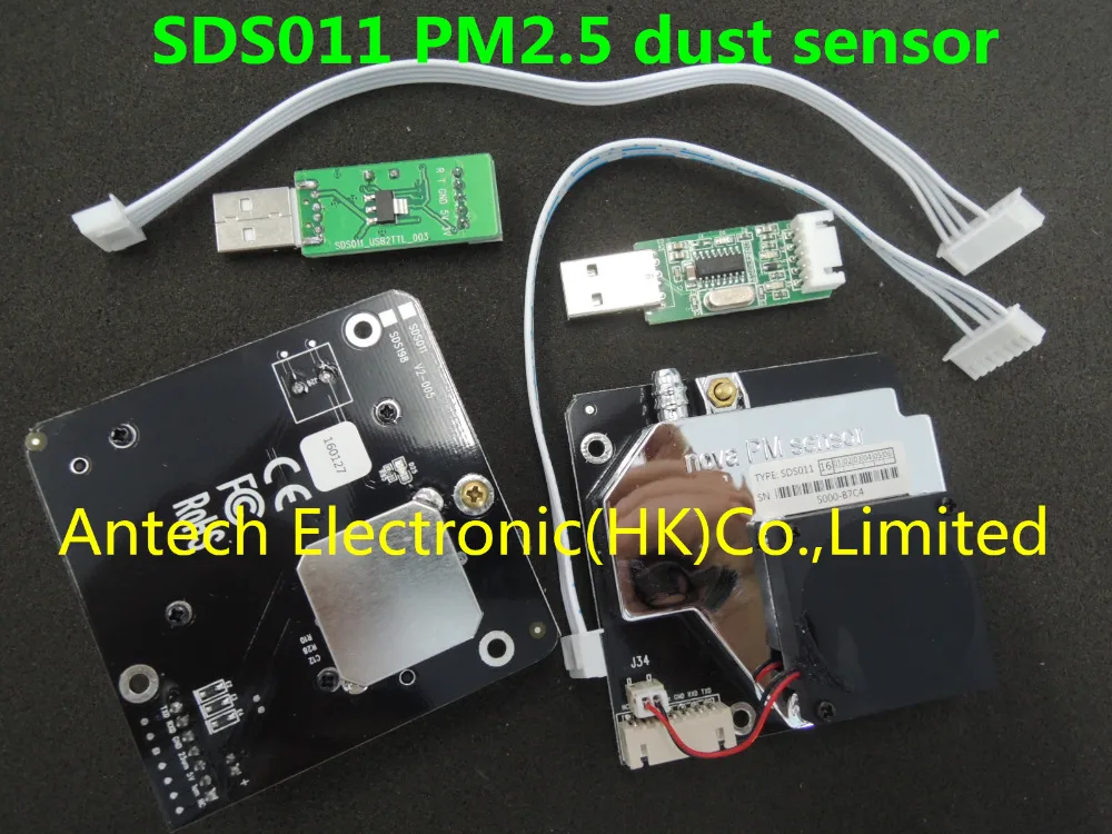 2 шт. SDS011 Nova PM датчик lаser de alta precisión PM2.5 Módulo | Электронные компоненты и