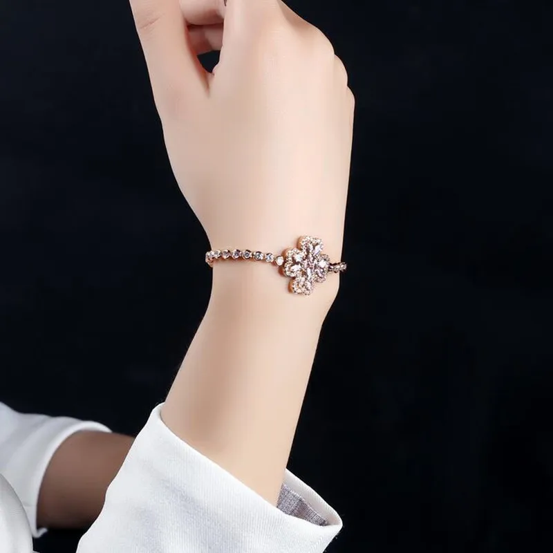 Модные Ladies украшений Flower моделирование браслет моды День Святого Валентина pulseiras