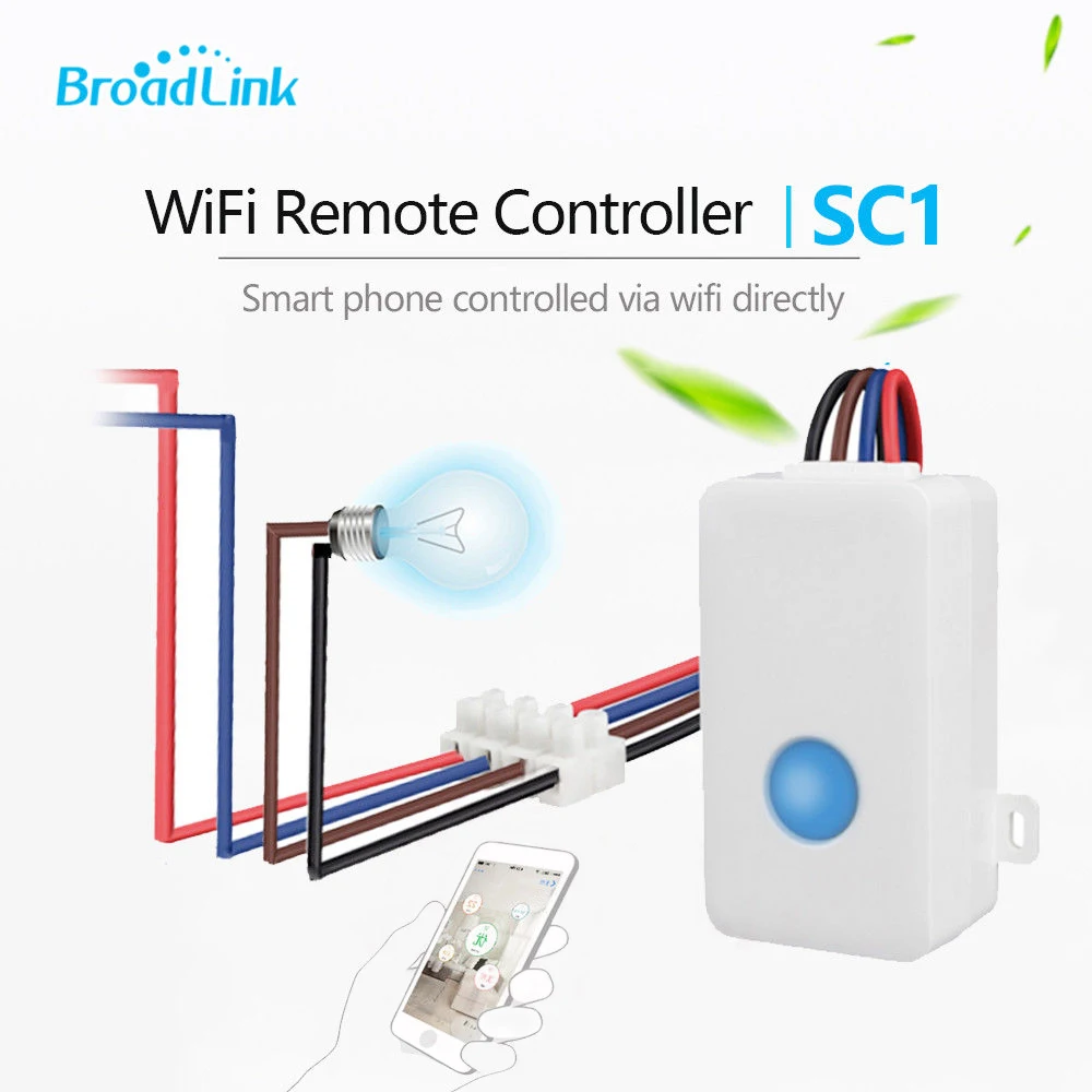 Broadlink SC1 пульт управления ler Box Smart Switch WiFi приложение для Alexa Google Home 2 4 GHz 433 MHz 10A