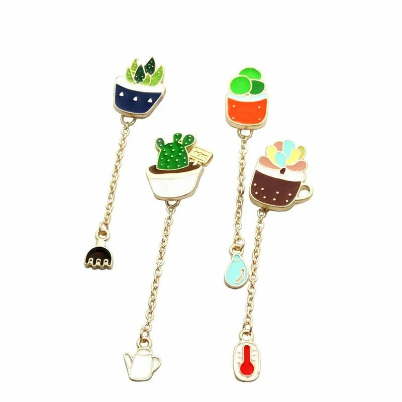 1 шт. брошь кактус женские значки на рюкзаке булавке Металлические Значки для