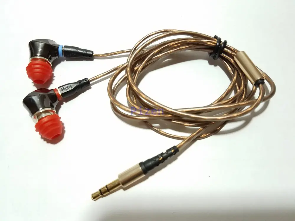 SENFER 4в1 HIFI наушники Гибридный привод DIY наушники Ноулз сбалансированная арматура с MMCX кабелем se215 se535 se846 IE80 - Цвет: BROWN