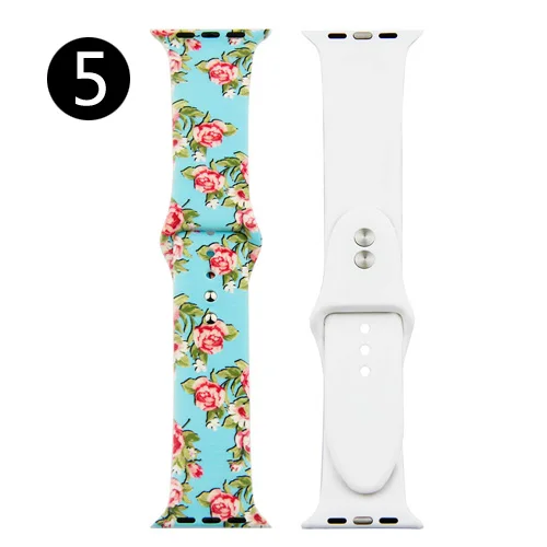 Ремешок для Apple watch band 4 44 мм 40 мм iwatch 3 band correa aple 42 мм 38 мм спортивный силиконовый браслет на запястье ремень часы аксессуары - Цвет ремешка: 5