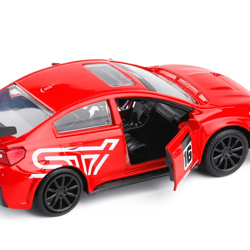 Высококачественная модель автомобиля SUBARU WRX STI в масштабе 1/32 металлическая