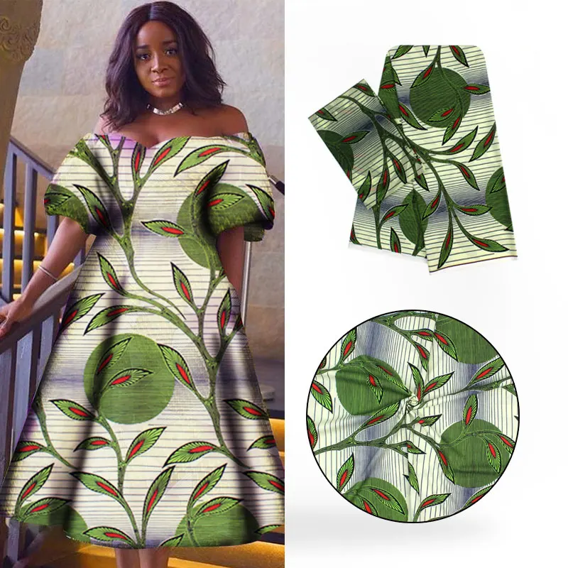 Новейшая африканская восковая Цифровая печатная 2 типа шелковая ткань