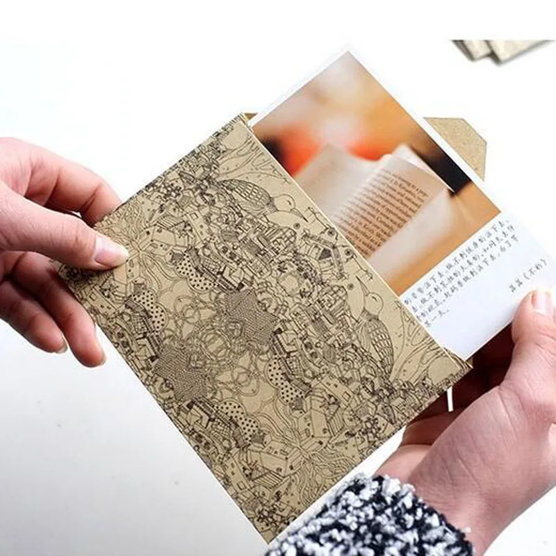 50pcs/lot Envelopes Vintage Retro Kraft Paper Envelope European Style For Card Scrapbooking Christmas Gift Packing | Дом и сад