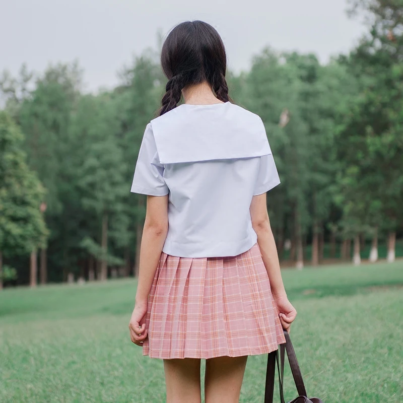 Японская школьная форма с коротким рукавом матросское платье для девочек